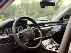 2021 Audi A8L 55 TFSI quattro, чёрный — фото 8