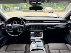 2021 Audi A8L 55 TFSI quattro, чёрный — фото 16