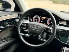2021 Audi A8L 55 TFSI quattro, чёрный — фото 17