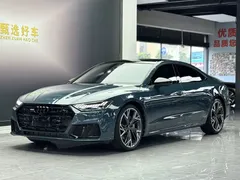 2022 Audi A7L A7 L 55 TFSI quattro S-line, синий — фото 1
