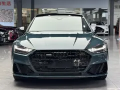 2022 Audi A7L A7 L 55 TFSI quattro S-line, синий — фото 2