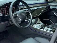 2022 Audi A8L 55 TFSI quattro, чёрный — фото 3