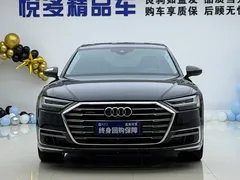 2022 Audi A8L 55 TFSI quattro, чёрный — фото 5