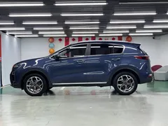 2019 Kia Sportage 1.6T AT 4WD Luxury, синий — фото 4