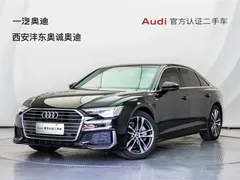2021 Audi A6L 45 TFSI, чёрный — фото 1