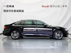 2021 Audi A6L 45 TFSI, чёрный — фото 3