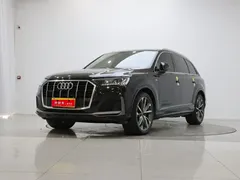 2022 Audi Q7 55 TFSI quattro S line, чёрный — фото 1