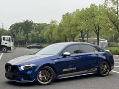 2020 Mercedes-Benz A-Class AMG A 35 L 4MATIC, синий — фото 1