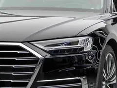 2021 Audi A8L 55 TFSI quattro, чёрный — фото 3