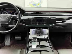 2021 Audi A8L 55 TFSI quattro, чёрный — фото 14