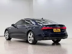2022 Audi A7L L 45 TFSI S-line, синий — фото 7