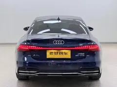 2022 Audi A7L L 45 TFSI S-line, синий — фото 8