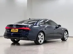 2022 Audi A7L L 45 TFSI S-line, синий — фото 9