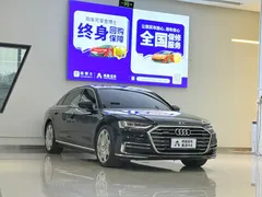 2019 Audi A8 Plus A8L 55 TFSI quattro, чёрный — фото 3