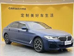 2022 BMW 5 Series 530Li M, синий — фото 2