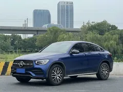 2021 Mercedes-Benz GLC Coupe GLC 300 4MATIC SUV, синий — фото 1