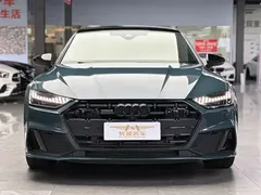 2022 Audi A7L A7 L 55 TFSI quattro S-line, синий — фото 2