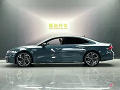 2022 Audi A7L A7 L 55 TFSI quattro S-line, синий — фото 3