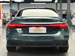 2022 Audi A7L A7 L 55 TFSI quattro S-line, синий — фото 4