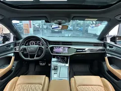 2022 Audi A7L A7 L 55 TFSI quattro S-line, синий — фото 7