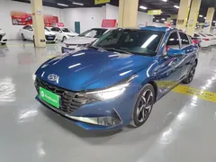 2021 Hyundai Elantra 1.5L CVT LUX, синий — фото 2