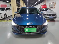 2021 Hyundai Elantra 1.5L CVT LUX, синий — фото 3