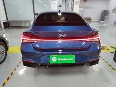 2021 Hyundai Elantra 1.5L CVT LUX, синий — фото 6