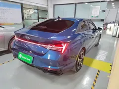 2021 Hyundai Elantra 1.5L CVT LUX, синий — фото 7