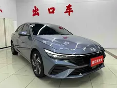 2023 Hyundai Elantra 1.5L CVT LUX, синий — фото 3