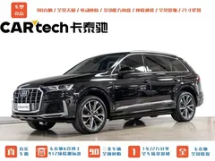 2022 Audi Q7 55 TFSI quattro S line Sport, чёрный — фото 1