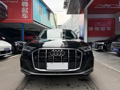 2021 Audi Q7 55 TFSI quattro S line, чёрный — фото 2