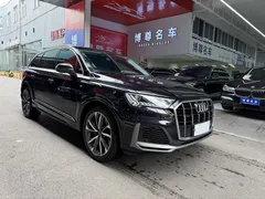 2021 Audi Q7 55 TFSI quattro S line, чёрный — фото 3