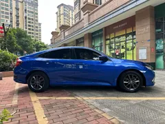 2019 Honda Civic 180TURBO CVT VI, синий — фото 7