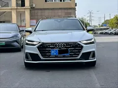 2022 Audi A7L 45 TFSI quattro S-line, белый — фото 2