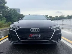 2021 Audi A7 45 TFSI, синий — фото 2