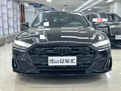 2023 Audi A7L 45 TFSI quattro S-line, чёрный — фото 2