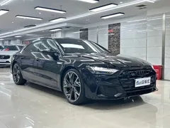 2023 Audi A7L 45 TFSI quattro S-line, чёрный — фото 3