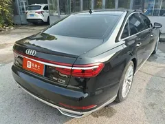 2021 Audi A8L 50 TFSI quattro, чёрный — фото 3