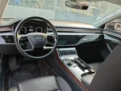 2021 Audi A8L 50 TFSI quattro, чёрный — фото 4