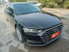 2021 Audi A8L 50 TFSI quattro, чёрный — фото 5