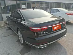 2021 Audi A8L 50 TFSI quattro, чёрный — фото 7