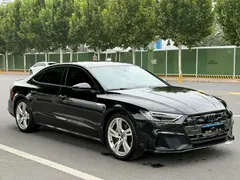 2022 Audi A7L 45 TFSI quattro S-line, чёрный — фото 3