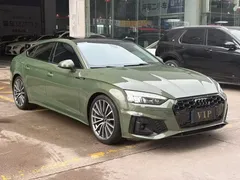 2021 Audi A5 Sportback 40 TFSI, зелёный — фото 3
