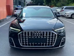 2021 Audi A8L 50 TFSI quattro Luxury, чёрный — фото 2