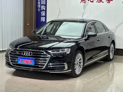 2021 Audi A8L 50 TFSI quattro Luxury, чёрный — фото 1