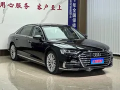 2021 Audi A8L 50 TFSI quattro Luxury, чёрный — фото 3
