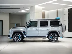 2022 Mercedes-Benz G-Class AMG G 63, синий — фото 2