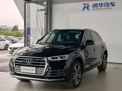 2020 Audi Q5L 40 TFSI, чёрный — фото 1