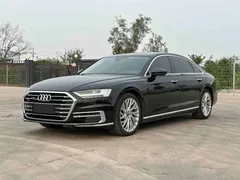 2021 Audi A8L 50 TFSI quattro Luxury, чёрный — фото 1