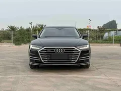 2021 Audi A8L 50 TFSI quattro Luxury, чёрный — фото 2